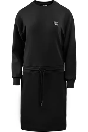 Karl Lagerfeld Dames, Jurken, Zwart, Maat: XS Modal