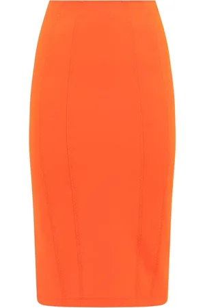 Pinko Dames, Rokken, Oranje, Maat: S Viscose