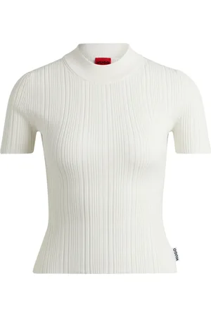 HUGO BOSS Dames, Truien, Wit, Maat: M Viscose