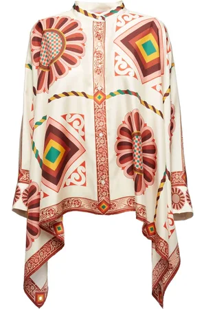 La DoubleJ Dames, Blouses & Shirts, Veelkleurig, Maat: M Zijde