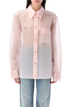 Khaite Dames, Blouses & Shirts, Roze, Maat: XS Zijde