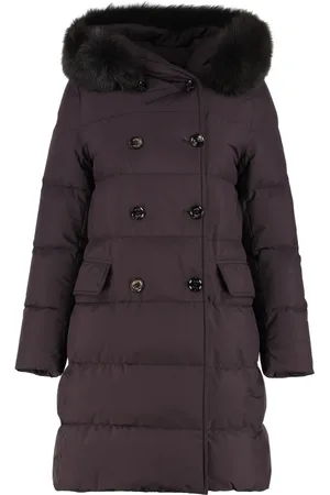 MOORER Dames, Mantels, Paars, Maat: XS Taf