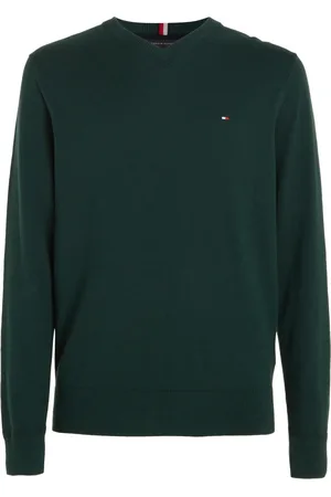 Tommy Hilfiger Heren, Truien, Groen, Maat: 2XL Katoen