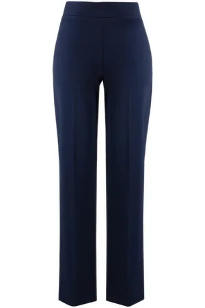Joseph Ribkoff Dames, Broeken, Blauw, Maat: 2XL