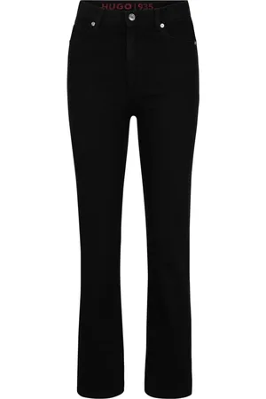 HUGO BOSS Dames, Jeans, Zwart, Maat: W29 L34 Katoen