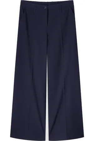 Summum Woman Dames, Broeken, Blauw, Maat: S Viscose