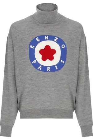 Kenzo Heren, Truien, Grijs, Maat: S Wol