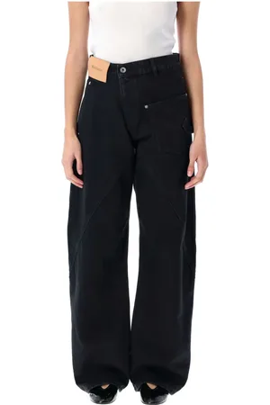 J.W.Anderson Dames, Jeans, Zwart, Maat: W25 Denim