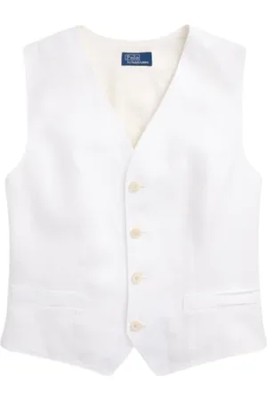 Ralph Lauren Dames, Jassen, Wit, Maat: 4XS Linnen