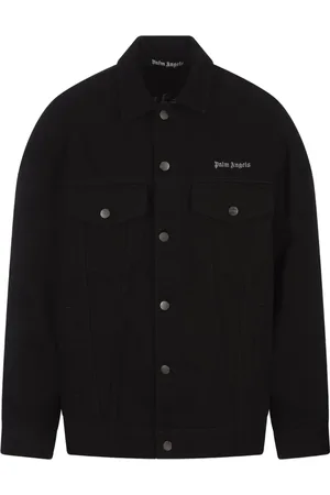 Palm Angels Heren, Jassen, Zwart, Maat: L Denim