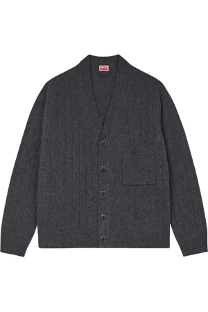 Kenzo Heren, Truien, Grijs, Maat: M Wol