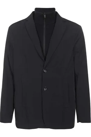 Emporio Armani Heren, Jassen, Blauw, Maat: XL Poliester