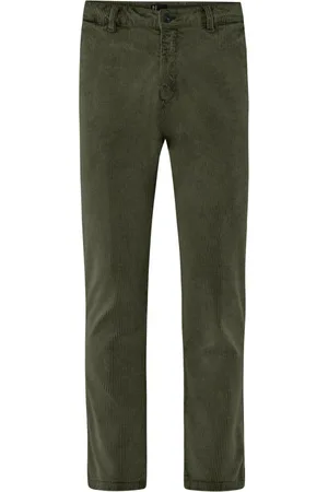 Bomboogie Heren, Broeken, Groen, Maat: W33 Corduroy