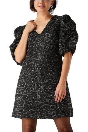 Y.A.S Dames, Jurken, Zwart, Maat: M
