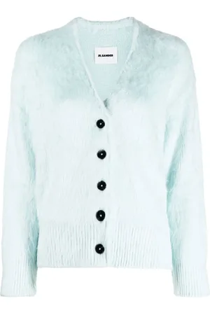 Jil Sander Dames, Truien, Blauw, Maat: M Zijde