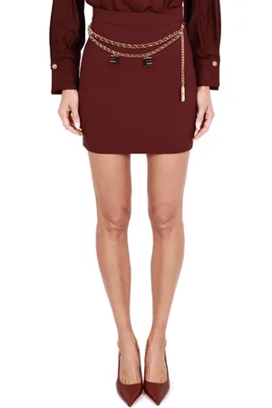 Elisabetta Franchi Dames, Rokken, Rood, Maat: M Poliester