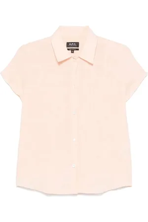 A.P.C. Dames, Blouses & Shirts, Roze, Maat: XS Linnen