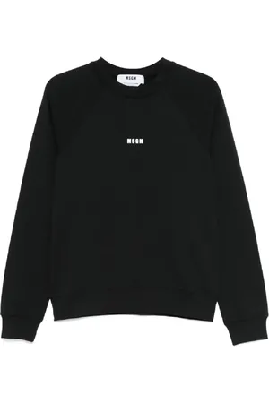 Msgm Dames, Sweatshirts & Hoodies, Zwart, Maat: M Katoen