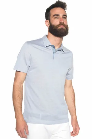 CANALI Heren, Tops, Blauw, Maat: 3XL Katoen
