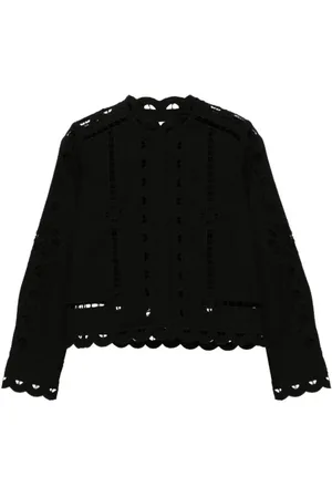 Isabel Marant Dames, Blouses & Shirts, Zwart, Maat: S Katoen