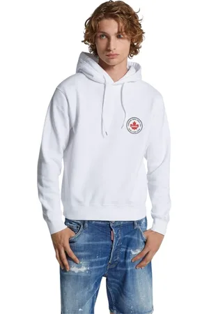Dsquared2 Heren, Sweatshirts & Hoodies, Wit, Maat: L