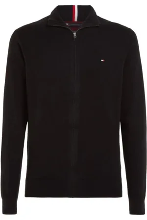 Tommy Hilfiger Heren, Sweatshirts & Hoodies, Zwart, Maat: 2XL Katoen