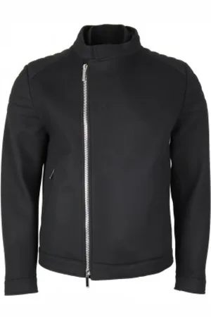 HUGO BOSS Heren, Jassen, Zwart, Maat: 2XL Piqué