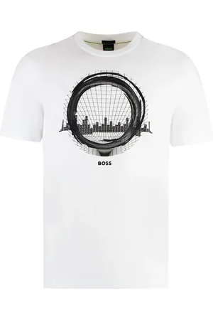HUGO BOSS Heren, Tops, Wit, Maat: 2XL Katoen