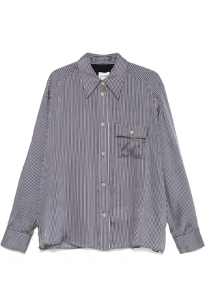 Khaite Dames, Blouses & Shirts, Blauw, Maat: XS Zijde