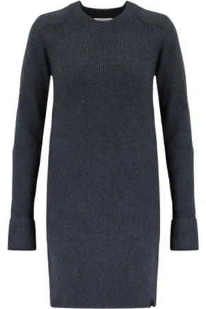 Isabel Marant Dames, Jurken, Grijs, Maat: S Wol