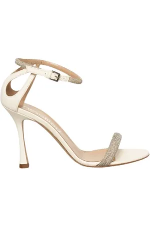 NINALILOU Dames, Schoenen, Wit, Maat: 35 EU Leer