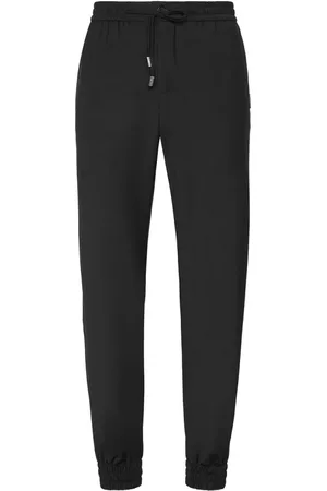 Philipp Plein Heren, Broeken, Zwart, Maat: 3XL Wol