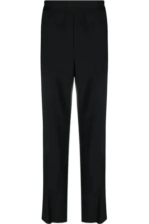 Msgm Heren, Broeken, Zwart, Maat: L Wol