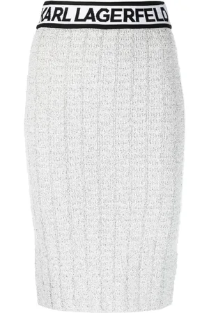 Karl Lagerfeld Dames, Rokken, Grijs, Maat: XS