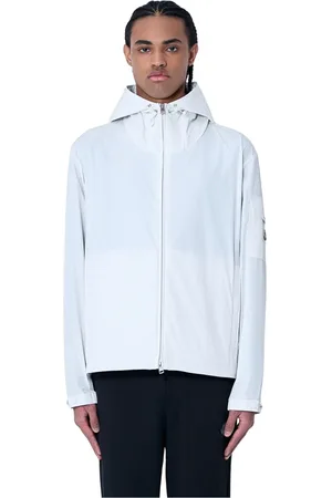 Moncler Heren, Jassen, Wit, Maat: 2XL Zijde