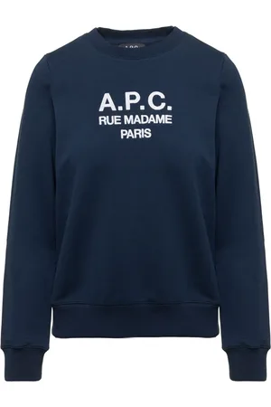 A.P.C. Dames, Sweatshirts & Hoodies, Blauw, Maat: XS Katoen