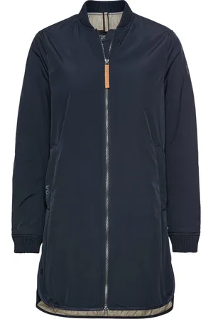 Camel Active Dames, Mantels, Blauw, Maat: M Poliester