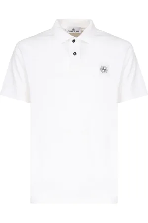Stone Island Heren, Tops, Wit, Maat: M Katoen