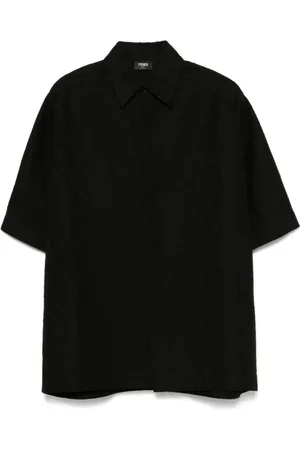 Fendi Heren, Overhemden, Zwart, Maat: S