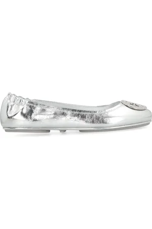 Tory Burch Dames, Schoenen, Grijs, Maat: 36 EU Leer