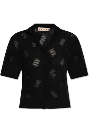 Marni Dames, Blouses & Shirts, Zwart, Maat: XS Zijde