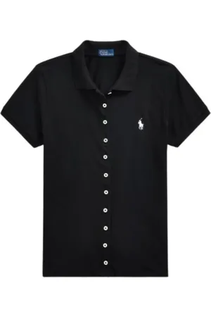 Ralph Lauren Dames, Blouses & Shirts, Zwart, Maat: XS Katoen