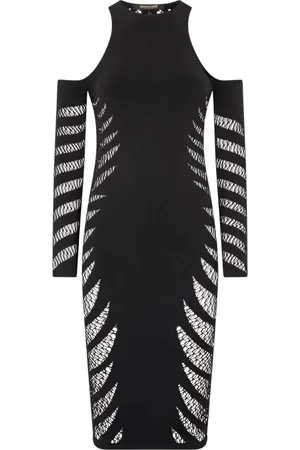 Roberto Cavalli Dames, Jurken, Zwart, Maat: ONE Size