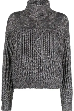 Karl Lagerfeld Dames, Truien, Grijs, Maat: M Wol