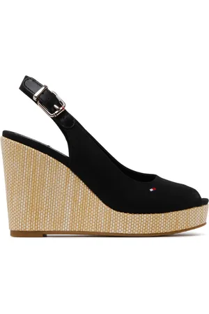 Tommy Hilfiger Dames, Schoenen, Zwart, Maat: 41 EU Leer