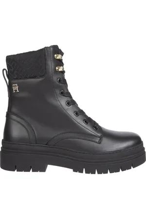 Tommy Hilfiger Dames, Schoenen, Zwart, Maat: 38 EU Leer