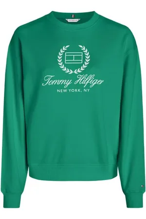 Tommy Hilfiger Heren, Sweatshirts & Hoodies, Groen, Maat: M Katoen