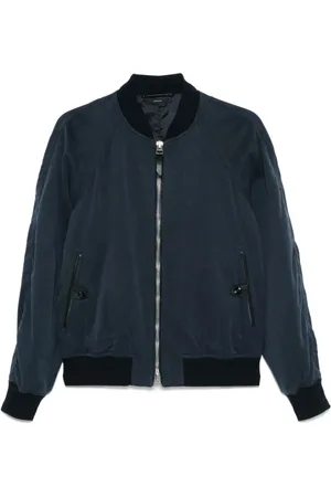 Tom Ford Heren, Jassen, Blauw, Maat: L Leer