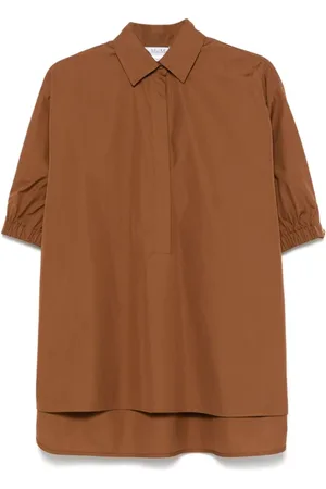 Max Mara Dames, Blouses & Shirts, Bruin, Maat: S