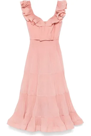 ZIMMERMANN Dames, Jurken, Roze, Maat: M Katoen